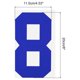 thumbnail image 2 of Termoadhesivo Número 8 Unique Bargains Calor Transferencia 8' Azul Único Número para Ropa Paquete de 5, 2 of 6