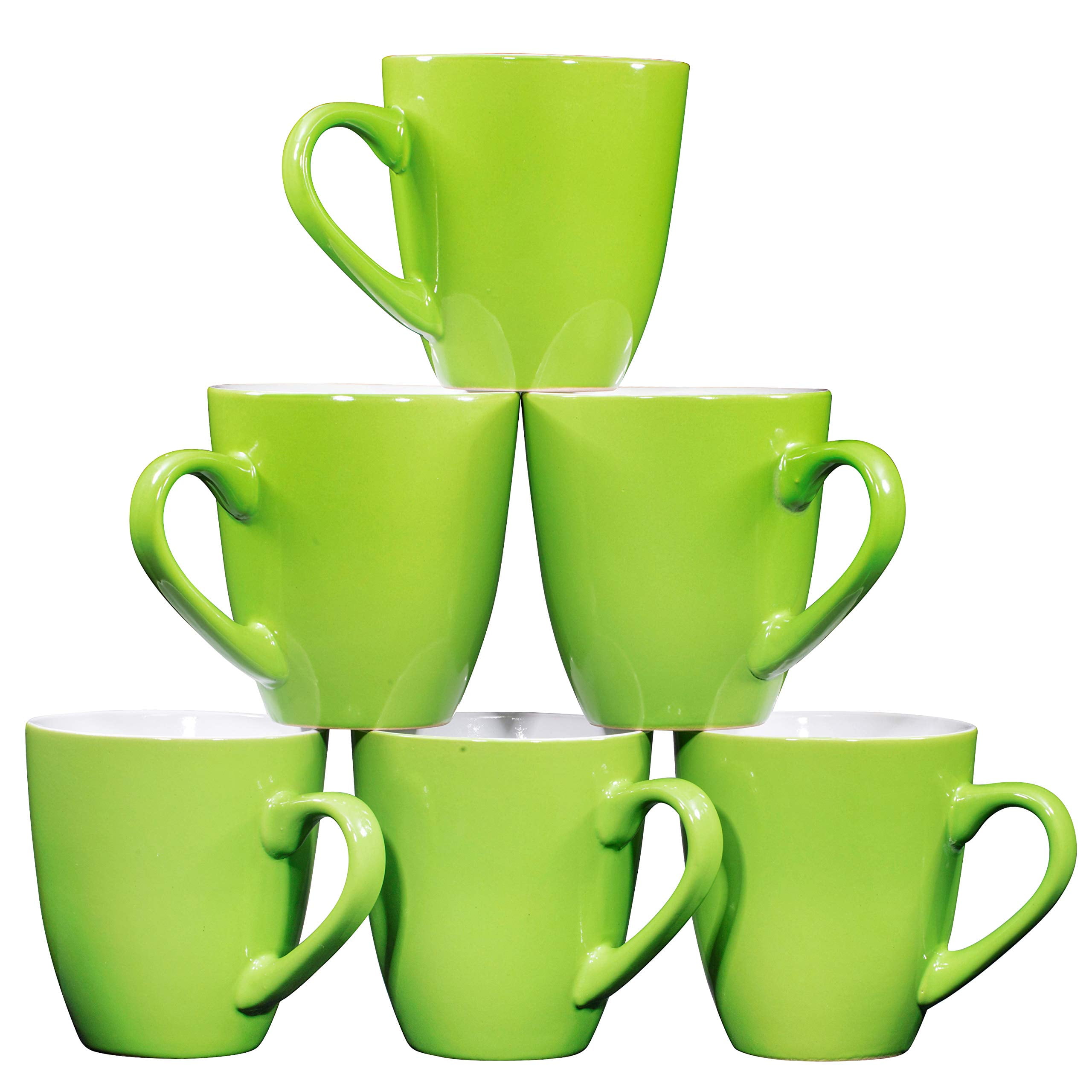 Buyajuju Large Coffee Mugs Set, 16 OZ Tall Coffee Cups with Handle, White  Coffee Mugs Set of 4 for Coffee, Tea, Cocoa, Latte, Milk