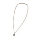 thumbnail image 4 of Collar de cadena de plata para mujer, tecnología de pulido exquisita, collar con colgante hermoso en forma de corazón, 4 of 5