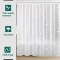 thumbnail image 6 of Shower Curtain Liner, 100% Waterproof Peva Shower Curtains with 3 Duty Heavy Bottom Magnets and 12 Rust Proof Grommets, 72x72 Weighted Shower Liner for Shower Stall, Bathtubs, 6 of 13