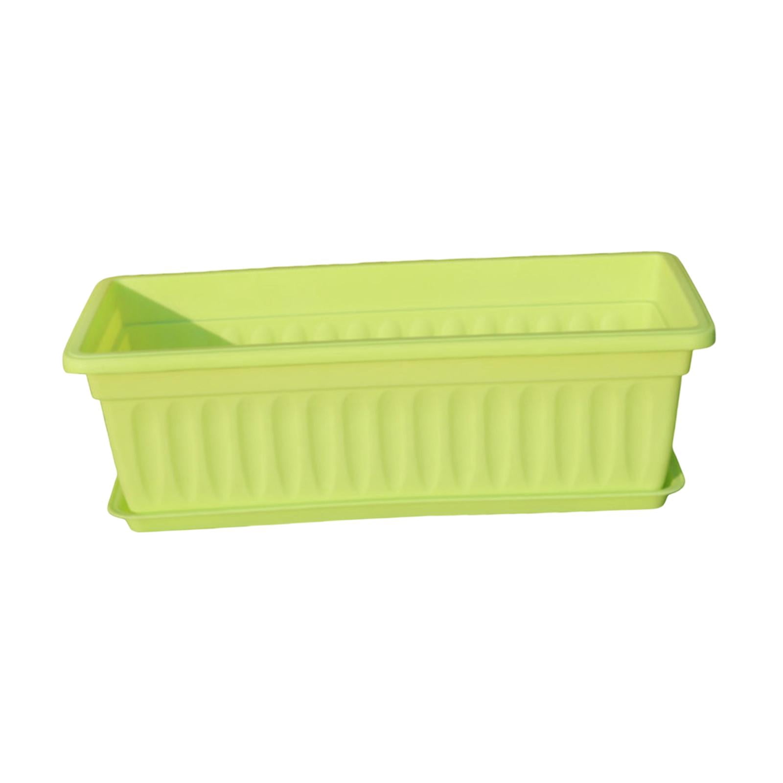 MAGIDEAL Flower Pot Window Box Planter Outdoor Indoor Plant Container Vegetable Gardening Green