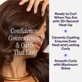 thumbnail image 5 of Ceramic 1 Inch Curling Iron, Curling Wand For Bouncy Curls, Black/White, 5 of 5