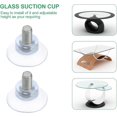 thumbnail image 2 of Ventosa de vidrio de PVC transparente Ventosas anticolisión Ventosas Soportes de ventosas Tornillos para mesa de vidrio (6 piezas) Ternel YGWL, 2 of 5