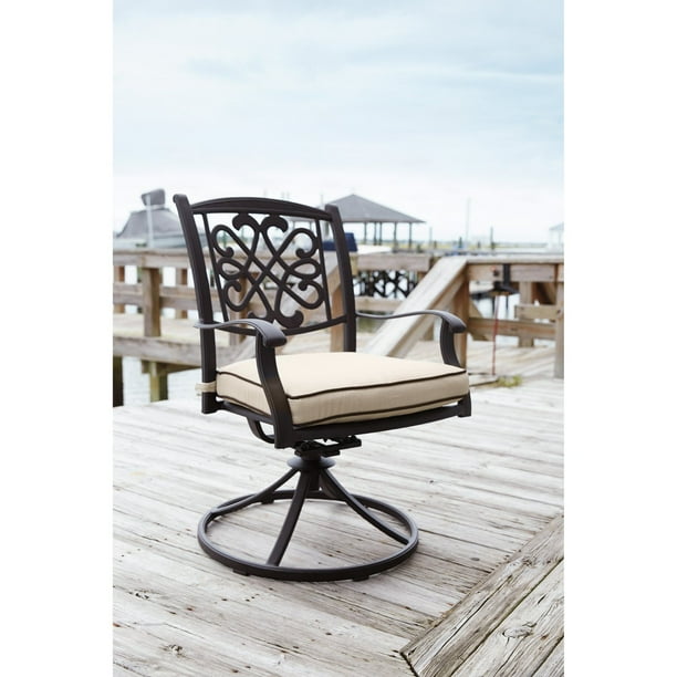 Signature Design By Ashley Burnella Aluminum Swivel Patio Dining Chair Set Of 2 Com Signature Design By Ashley Burnella, Burnella Outdoor Furniture