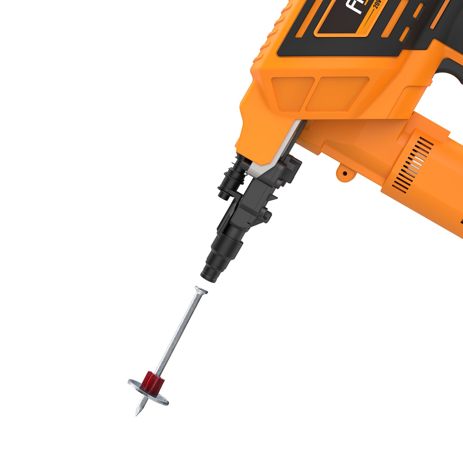 Freeman PE20VTCNPN 20 Volt Cordless and Brushless 3" Single Pin Concrete Nailer (Tool Only) – 750 Shots per Charge