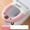 Pink, variant on Winter Toilet Seat Cover with Handle, Thickened Knitted Toilet Ring, Washable Soft Toilet Seat Cover for Round and Elongated Toilet Seats, Comfortable and Warm
