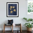 thumbnail image 3 of Art.com Botanical Study III Gold Navy Art Print by Julia Purinton, Black Frame Wall Art, 32" x 40", 3 of 5