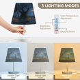 thumbnail image 3 of Table Lamps 3 Color 10 Way Dimmable LED Nightstand Lamp for Bedroom, Living Room, Home Office Ancient Haunted House in The Moonlight Medium, 3 of 7