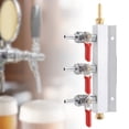 thumbnail image 4 of 3 Way Gas Distribution Manifold, Aluminum Easy Use Stainless Steel Gas Distribution Manifold Prevent Gas Reflowing Durable  For Multiple Barrels, 4 of 8