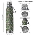 thumbnail image 3 of Floral 29oz Stainless Steel Insulated Thermos with Tea Filter, 360° Printed Travel Bottle, Leakproof BPA-Free,Anti-Slip Base, 304 Inner & 201 Outer, Vacuum Cup,Thanksgiving,Christmas, Spring,Flower, 3 of 6