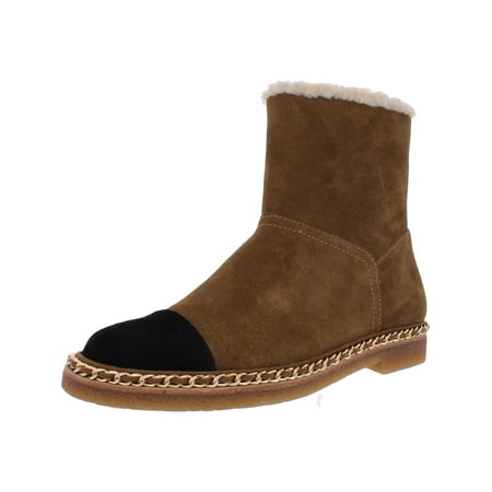 

Steve Madden Womens Tayson Suede Shearling Boots Brown 9 Medium (B M)