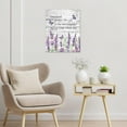 thumbnail image 4 of Inspirational Quotes and Purple Butterfly Canvas Wall Art Lavender Floral with Green Leaf Wall Art for Bathroom Living Room Bedroom Vintage Picture Wall Decor Framed Bedroom Wall Art,12x16, 4 of 6