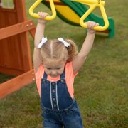 Backyard Discovery Oakmont Cedar Wooden Swing Set with 4 foot dek height.