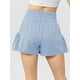 thumbnail image 3 of Pantalones cortos para correr para mujer 2 en 1 con bolsillos Cintura ancha Capa de cobertura, 3 of 7