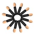 thumbnail image 1 of Aplicadores de Sombra de Ojos Punta de Esponja 120 Piezas Pequeños Aplicadores de Sombra de Ojos Desechables Palos Doble Cara 1.57 Pulgadas Mini Pinceles de Maquillaje de Ojos de Viaje Portátiles Pinc, 1 of 5