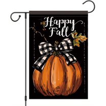 Thanksgiving Garden Flag Pumpkin Flag 12x18 Inch Double Sided Religious Fall Yard Banner Thank the Lord Christian Outdoor Autumn Harvest Decoration for Lawn Patio Faith Seasonal Display