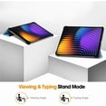thumbnail image 5 of Hard PU Case for Xiaomi Pad 7/7 Pro 11.2", Magnetic Stand, Auto Sleep/Wake，black, 5 of 7