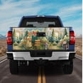 thumbnail image 3 of Cute Fox Couple Tailgate Wrap – Woodland Fox Lovers Forest Landscape Truck Tailgate Decal, Vintage Animal Art Pickup Tailgate Graphic, 3 of 7