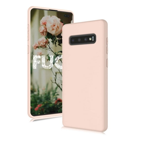 Cell Phone Cases For 5.8" Galaxy S10E, Njjex Liquid Silicone Gel Rubber Shockproof Case Ultra Thin Fit Samsung S10E Case Slim Matte Surface Cover For Samsung Galaxy S10E 2019 -Pink