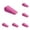 Pink, variant on 2-8pcs Universal Laptop Computer Keyboard Stands Anti Slip Tilting Wedge Riser Stable Kickstand Ultra Compact Ventilated Tablet Stand Portable Elevation Feet for Notebook