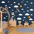 thumbnail image 4 of Pegatinas De Pared Big Cloud Desmontables De Vinilo 31 Nubes blanco, 4 of 5