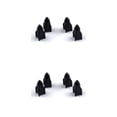 thumbnail image 1 of Riwesomey 4 piezas tapas de vástago de válvula de neumático accesorios de cubierta universales componentes modificados vehículos rueda cubierta de aire Negro 2piezas Riwesomey CBP434651, 1 of 5