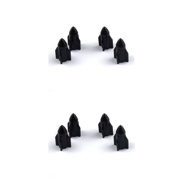 Riwesomey 4 piezas tapas de vástago de válvula de neumático accesorios de cubierta universales componentes modificados vehículos rueda cubierta de aire Negro 2piezas Riwesomey CBP434651