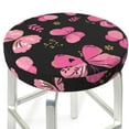 thumbnail image 6 of Goofa Girl Butterfly Printed Stool Covers Round, Waterproof Round Bar Stool Covers Anti-Slip Round Bar Stool Seat Cover with Elastic Bands Durable -12 inch, 6 of 7
