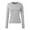 001-Light Gray, variant on Womens Long Sleeve Shirts Fitted Tops Stretchy Base Layer Basic Tight Thermal Undershirt