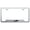Brushed Chrome, variant on Cadilac V Laser Etched Logo Cut-Out License Plate Frame (Chrome)