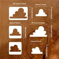 3Pcs 3 Styles PET Hollow Out Drawing Painting Stencils for DIY ...