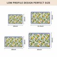 thumbnail image 5 of Summer Lemon Door Mat Indoor Outdoor, Green Botanical Watercolor Fruits Blue Non Slip Welcome Mat with Rubber Backing, Absorbent Fabric Front Door Mats Entryway Rug for Home Patio Entrance 18"x30", 5 of 9