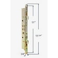thumbnail image 3 of Dual Point Mortise Lock with Face Plate 11.75" for Sliding Patio Glass Door | Multi-Point Mortise Locking Mechanism Replacement with 11" Hole Spacing Alloy Steel Door Hardware, 3 of 16