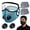 Blue-a, variant on Reusable Carbon Filter Dust Mask with Adjustable Goggles - 5-Layer Face Mask with 10 Filters for Woodworking