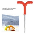thumbnail image 4 of Ice Fishing Peg, Stable Support Ice Peg Drill ABS Iron  for Tent, 4 of 7