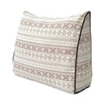 thumbnail image 3 of YingYouFu Printed 100 Percent Cotton Wedge Pillow, Soft Back Support Cushion for Sofa Bed Chair, Comfortable Triangle Lumbar Pillow for Living Room Bedroom, 3 of 6