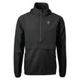 thumbnail image 2 of Men's Cutter & Buck Black New Orleans Saints Charter Eco Recycled Anorak Half-Zip Jacket, 2 of 3