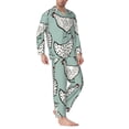 thumbnail image 2 of Balery Hand Drawn Chickens Pijama para Hombre de Dos Piezas con Manga Larga, Conjunto de Dormir y Descanso Suave con Bolsillos-X-Large, 2 of 7