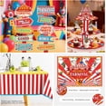 thumbnail image 6 of 302 PCS Circus Theme Party Decorations, All-in-One Carnival Theme Party Decorations Set with 25pcs Plates, Napkins, Tablecloths, Banner, Balloon Arch Circus Party Decorations for Girl & Boy, 6 of 8
