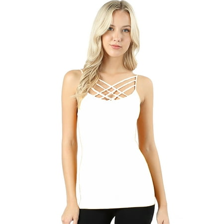 - Lattice Front Seamless Cami Top