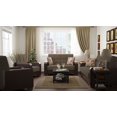 thumbnail image 3 of Ottomanson Origins X Sleeper Loveseat, Brown Polyester, 3 of 15