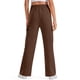 thumbnail image 5 of Pantalones largos para niñas y niños, de color liso, de pana, con cintura elástica, holgados, con cordón y bolsillos, informales, de poliéster., 5 of 7