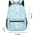 thumbnail image 5 of Cinnamoroll Cute Backpack Cartoon Anime BackpackCinnamoroll Backpack 15.8 inch Cinnamoroll Bag Backpack Bookbag Gift (Blue 4), 5 of 7