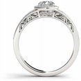 thumbnail image 3 of 1 Carat T.W. Diamond Single Halo 14kt White Gold Engagement Ring, 3 of 4
