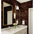 thumbnail image 4 of S4Sassy Peel and Stick Wall Covering, Outline Floral Leaf Print Removable Walls Wrap - Brown Instant Wall Makeover Mural for Bathroom, Closet Interior - Self-Adhesive Wallpaper Vinyl - 25"x120", 4 of 9
