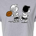 thumbnail image 3 of Peanuts - Marcie Patty Football - Juniors Cropped Cotton Blend T-Shirt, 3 of 6