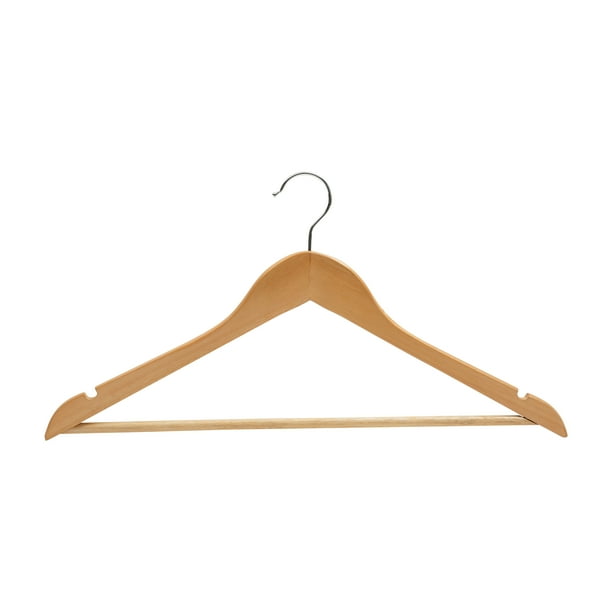 Neu Home 5 Pack Solid Wood Hangers