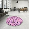 thumbnail image 4 of Ahgly Company Machine Washable Indoor Rectangle Transitional Orchid Purple Area Rugs, 7' x 10', 4 of 7