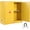 Yellow 45 Gal, variant on Hazardous Storage Cabinets, Flammable Safety Cabinet Fire Resistant, Cold-Rolled Steel Flammable Liquid Storage w/ Spill Tray, Ventilation, Grounding & Adjustable Shelf, Industrial Workshop Garage