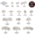 thumbnail image 2 of Monster Adventure Terrain 107 Piece Paintable Rock Formation Expansion Set - Fully Modular and Stackable 3D Table Top World Builder Compatible with DND Dungeons Dragons, Pathfinder, and All RPG Games, 2 of 4